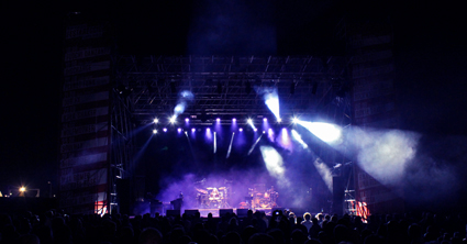 Immagine live del concerto del gruppo le Orme