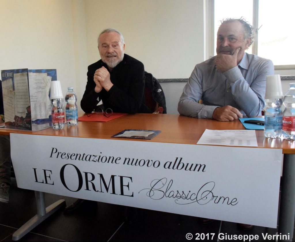 Foto di presentazione album musicale del gruppo Le Orme