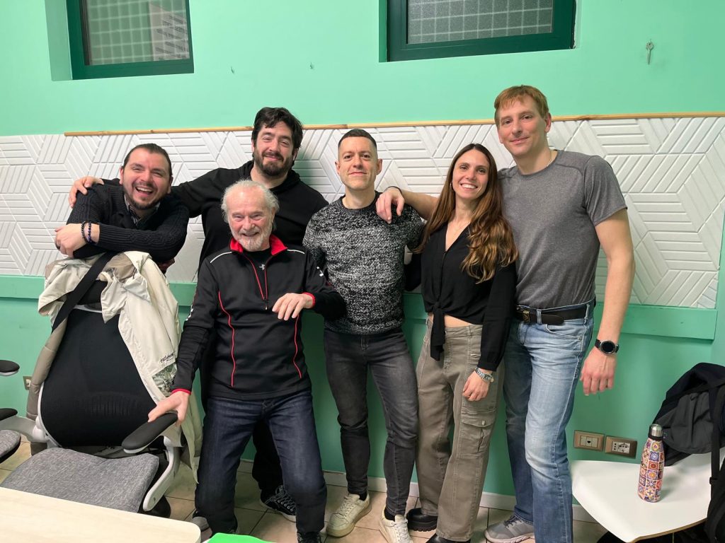 Foto del gruppo Le Orme dietro le quinte